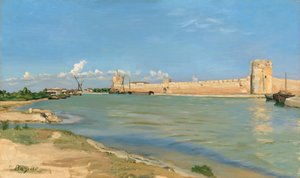 De westelijke wallen bij Aigues-Mortes