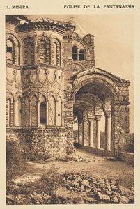 Mistra. Eglise de la Pantanassia door Frédéric Boissonnas