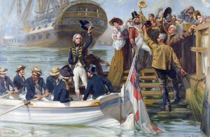 Vaarwel jonge man! Horatio Nelson verlaat Portsmouth