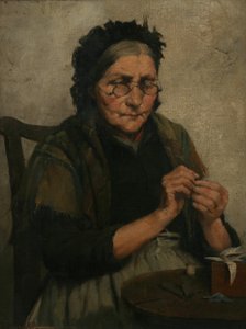 De Draad van het Leven Loopt Nog Soepel, 1885 door Fred Millard