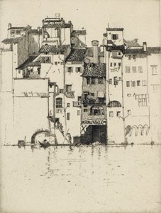Aan de Arno, 20e eeuw door Fred Richards