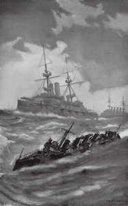 HMS Mars, Terrible en Dragon cruisen in het Engelse Kanaal