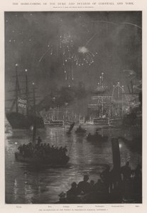 De thuiskomst van de hertog en hertogin van Cornwall en York
