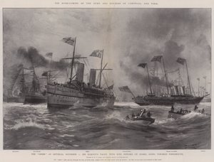 De thuiskomst van de hertog en hertogin van Cornwall en York