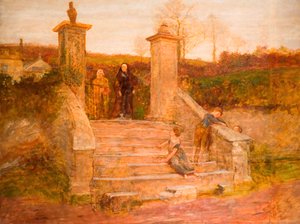 De oude poort, 1868 door Fred Walker