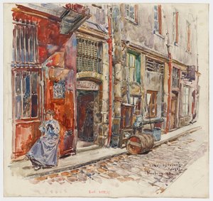 Ingang trap A van Le Marché des Enfants-Rouges door Frederic Anatole Houbron