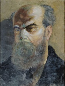 Portret van de dichter Paul Verlaine 1844-1896, ca. 1885