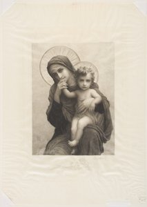 Madonna en kind door Frederic Auguste Laguillermie