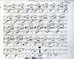 Bladmuziek voor Prelude 1 voor piano door Frederic Chopin door Frederic Chopin