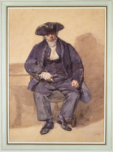 Portret van John Adams, alias John Wilkinson, onderofficier, 78 jaar oud