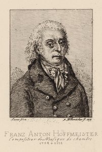 Portret van de componist Franz Anton Hoffmeister 1754-1812 door Frederic Desire Hillemacher