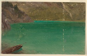 Alpenmeer (Beieren of Zwitserland) door Frederic Edwin Church