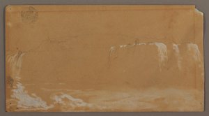 Amerikaanse Watervallen, Goat Island en Deel van Horseshoe Falls, Gezien vanaf de Canadese Oever van de Niagara Rivier door Frederic Edwin Church