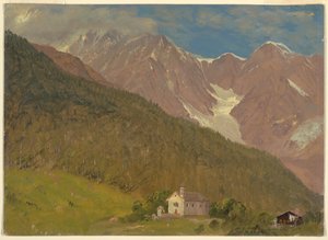 Een Alpenlandschap in Zwitserland door Frederic Edwin Church
