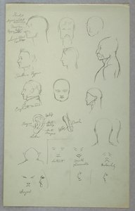 Anatomische studies door Frederic Edwin Church