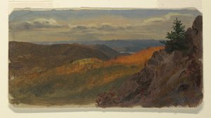 Herfstlandschap in New England door Frederic Edwin Church