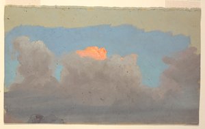 Wolkstudie door Frederic Edwin Church