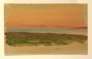Tekening, Athene, uitzicht vanaf de zee, april 1869