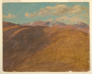 Tekening, Beierse of Zwitserse Alpen, 1868 door Frederic Edwin Church