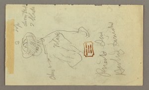 Tekening, Jongen met tulband, mogelijk 1868 door Frederic Edwin Church
