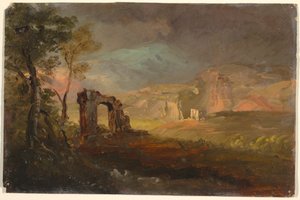 Tekening, Campagna Fantasie, waarschijnlijk 1868-69