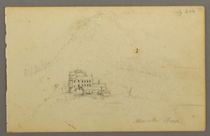Tekening, Catskill Mountain Huis, 1844