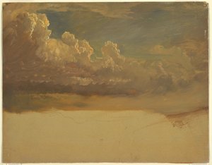 Tekening, Wolkenstudie, maart 1871 door Frederic Edwin Church