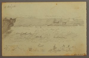 Tekening, Wolkenstudies, mogelijk 1844 door Frederic Edwin Church