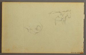 Tekening, Wolkenstudie, 1844 door Frederic Edwin Church