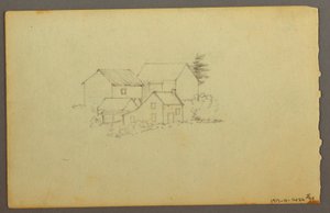 Tekening, Wolkenstudie, 1844 door Frederic Edwin Church