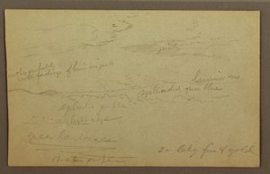 Tekening, Bewolkte lucht, mogelijk jaren 1860