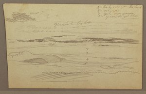 Tekening, Bewolkte lucht, mogelijk jaren 1860