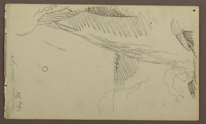 Tekening, Watervallen in maanlicht, 1858 door Frederic Edwin Church
