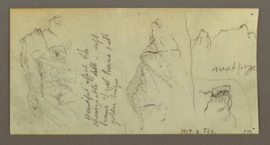 Tekening, Figuur rijdend op kameel, zittend op kameel, mogelijk 1868
