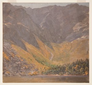 Tekening, Great Basin, Mount Katahdin, Maine, vóór 1878