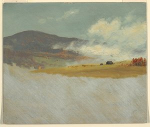 Tekening, Heuvelachtige landschappen, 1865-75 door Frederic Edwin Church