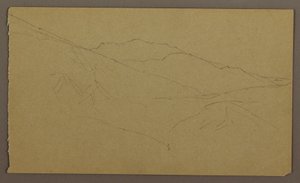 Tekening, Landschap, mei-augustus 1865 door Frederic Edwin Church