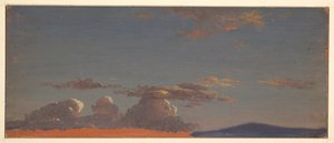Tekening, Maine  hemelstudie, ca. 1868-69 door Frederic Edwin Church