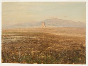 Tekening, Mexicaans landschap, april 1869 door Frederic Edwin Church