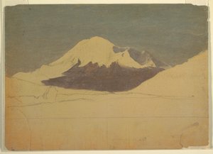 Tekening, Mount Chimborazo, Ecuador, juli 1857