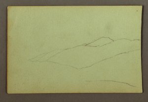 Tekening, Bergrug, mogelijk 1856 door Frederic Edwin Church