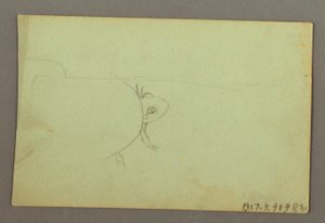 Tekening, Bergrug, mogelijk 1856 door Frederic Edwin Church