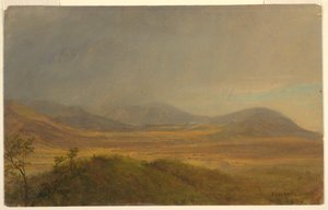 Tekening, Berglandschap, mei 1865 door Frederic Edwin Church