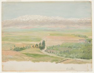 Tekening, Bergen bij Baalbec, mei 1868