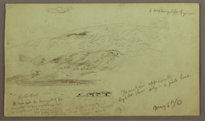 Tekening, Studie berghelling, 6 mei 1868