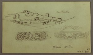 Tekening, Studie berghelling, 6 mei 1868 door Frederic Edwin Church