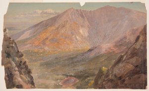 Tekening, Mt. Katahdin, Great Basin vanaf South Turner Mountain, 1877 door Frederic Edwin Church