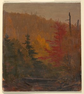 Tekening, waarschijnlijk bij Katahdin, herfst, 1865-70 door Frederic Edwin Church
