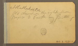Tekening, Ruige bergen, 17 april 1889 door Frederic Edwin Church