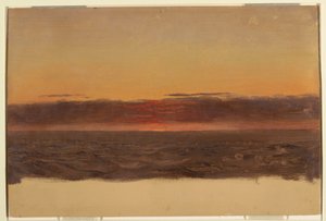 Tekening, Zeegezicht, 1859 door Frederic Edwin Church